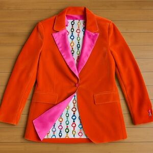 Vilagallo Vibrant Orange Women's Blazer